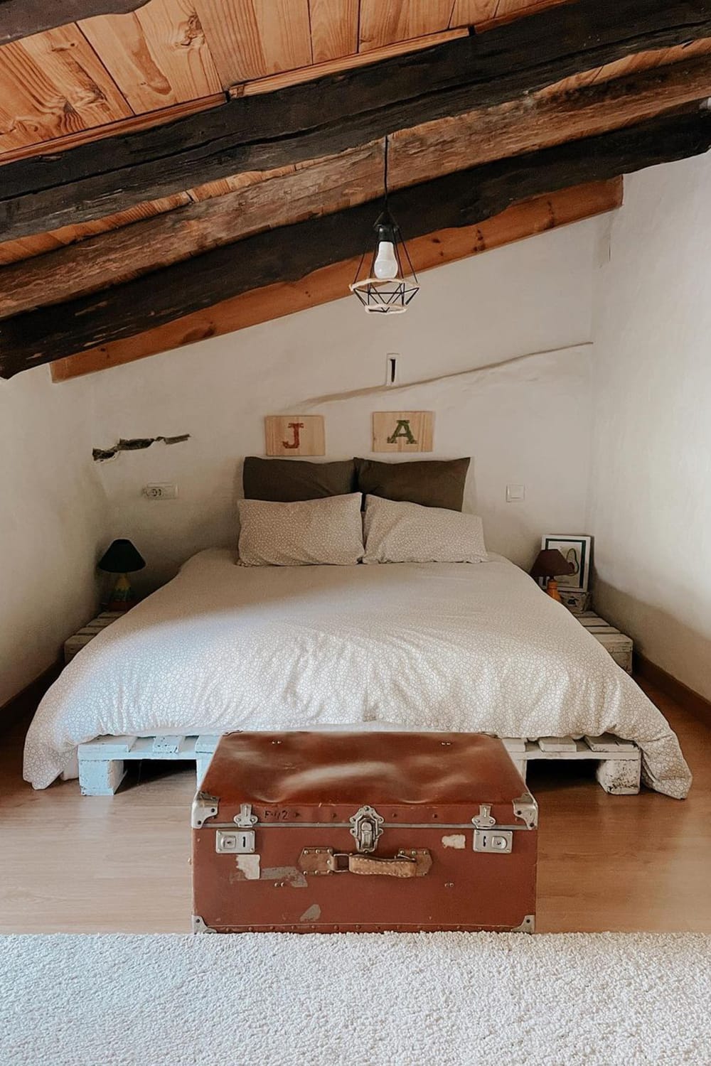 Personalized rustic bedroom