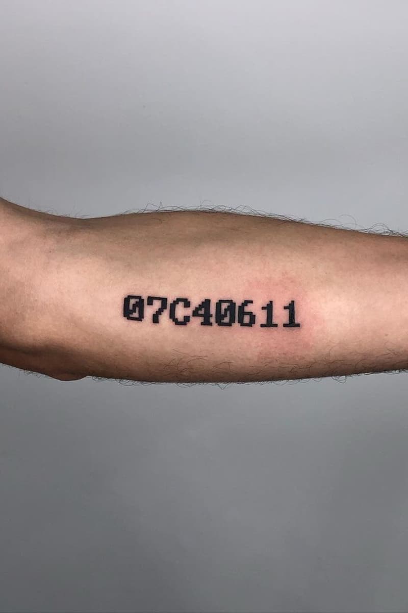Pixel Number Tattoo