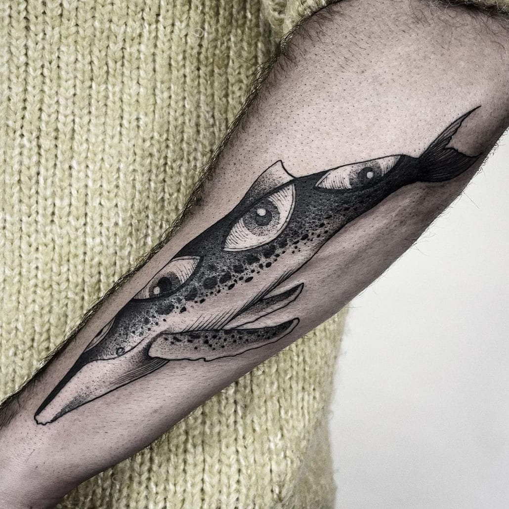 Whale Eye Tattoo