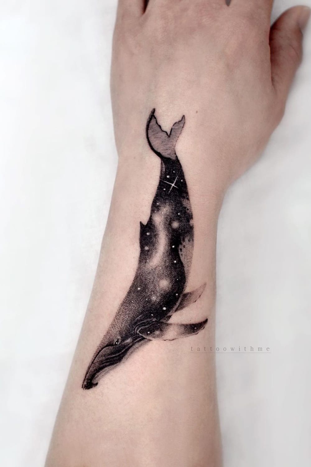 Whale Galaxy Tattoo