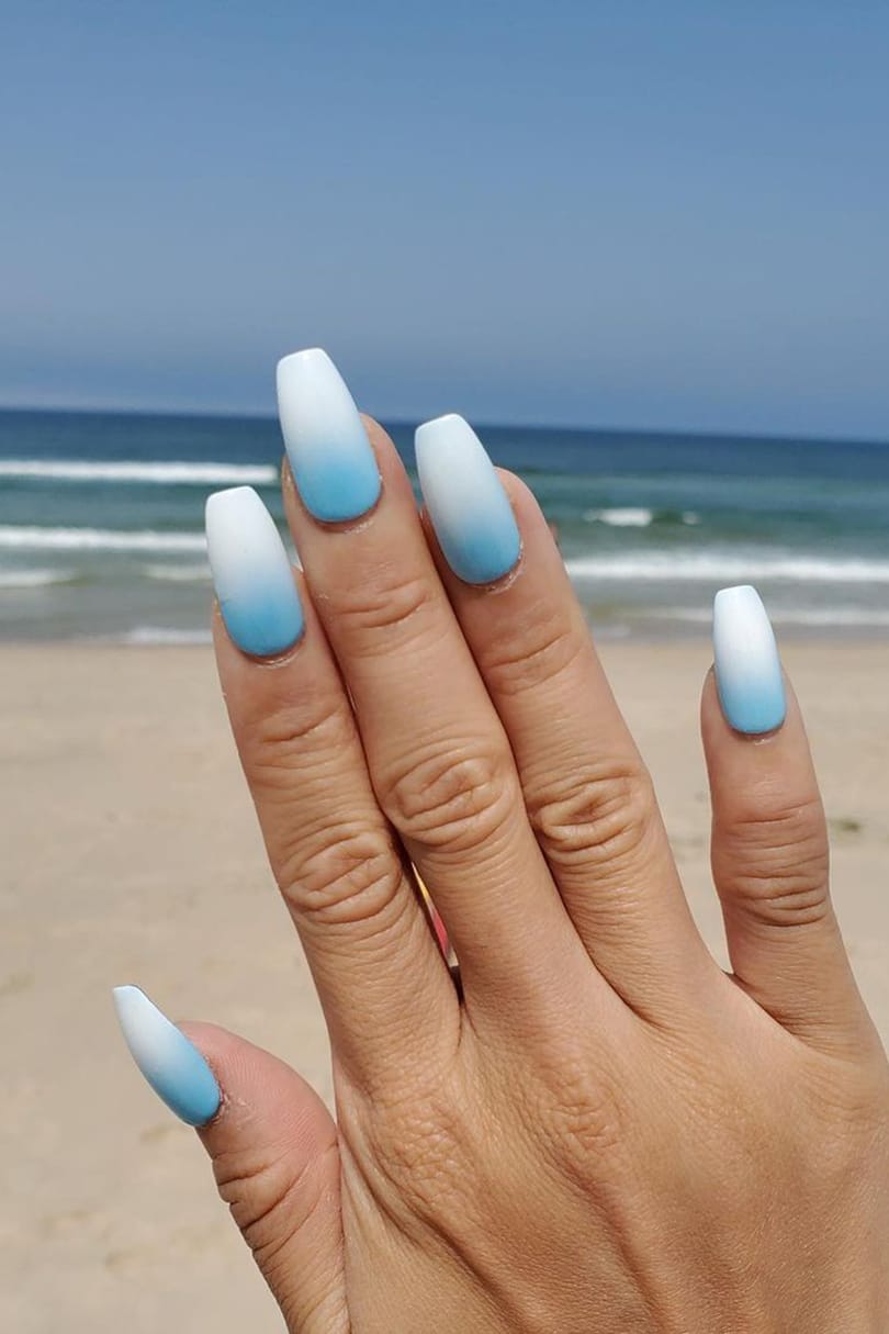 Baby Blue Nails