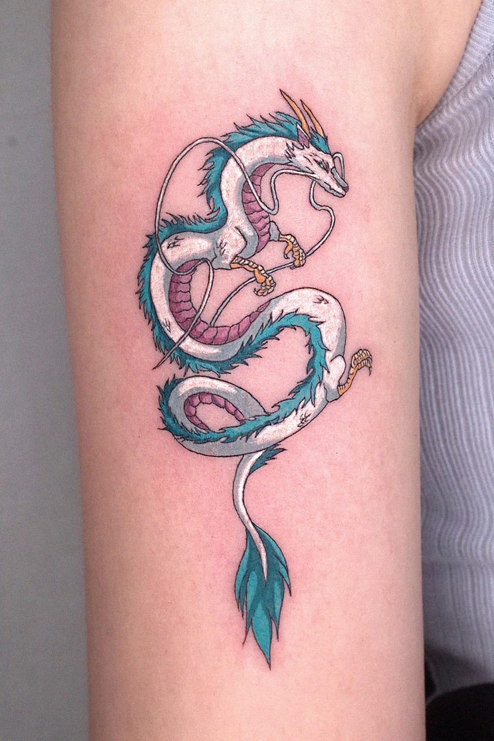Colorful Dragon Tattoo