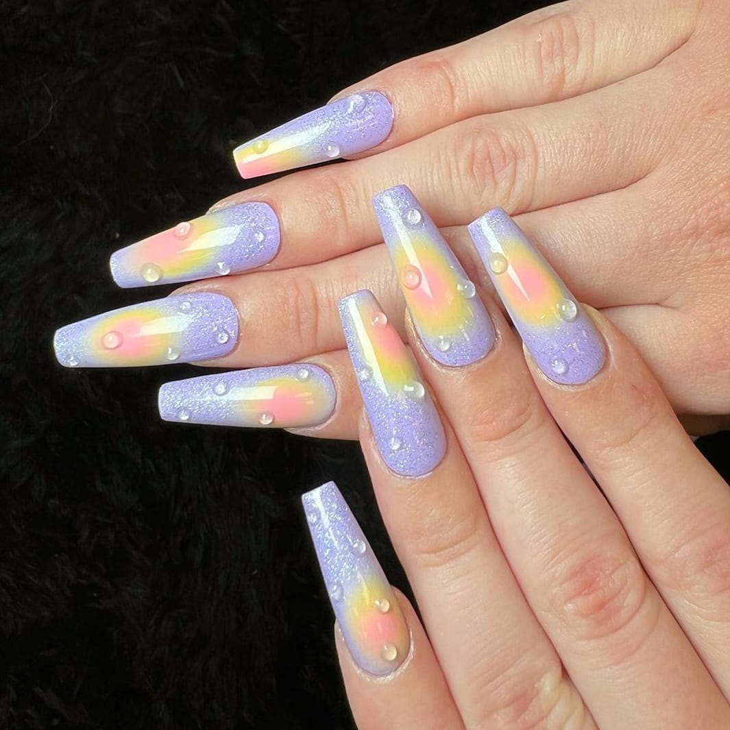 Halo Spring Long Nails