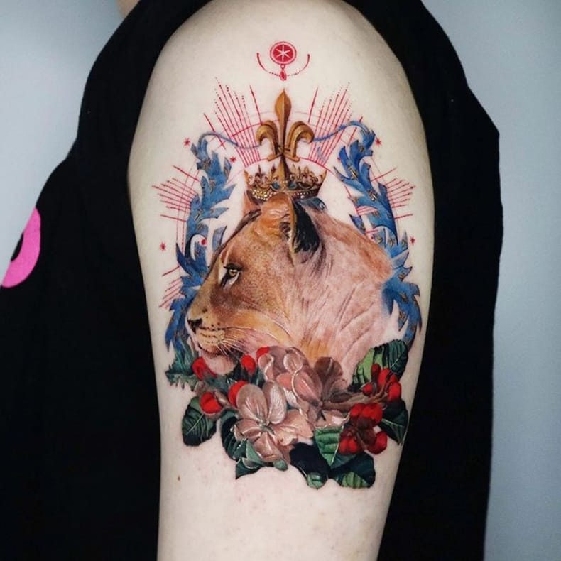 Lion Queen Tattoo