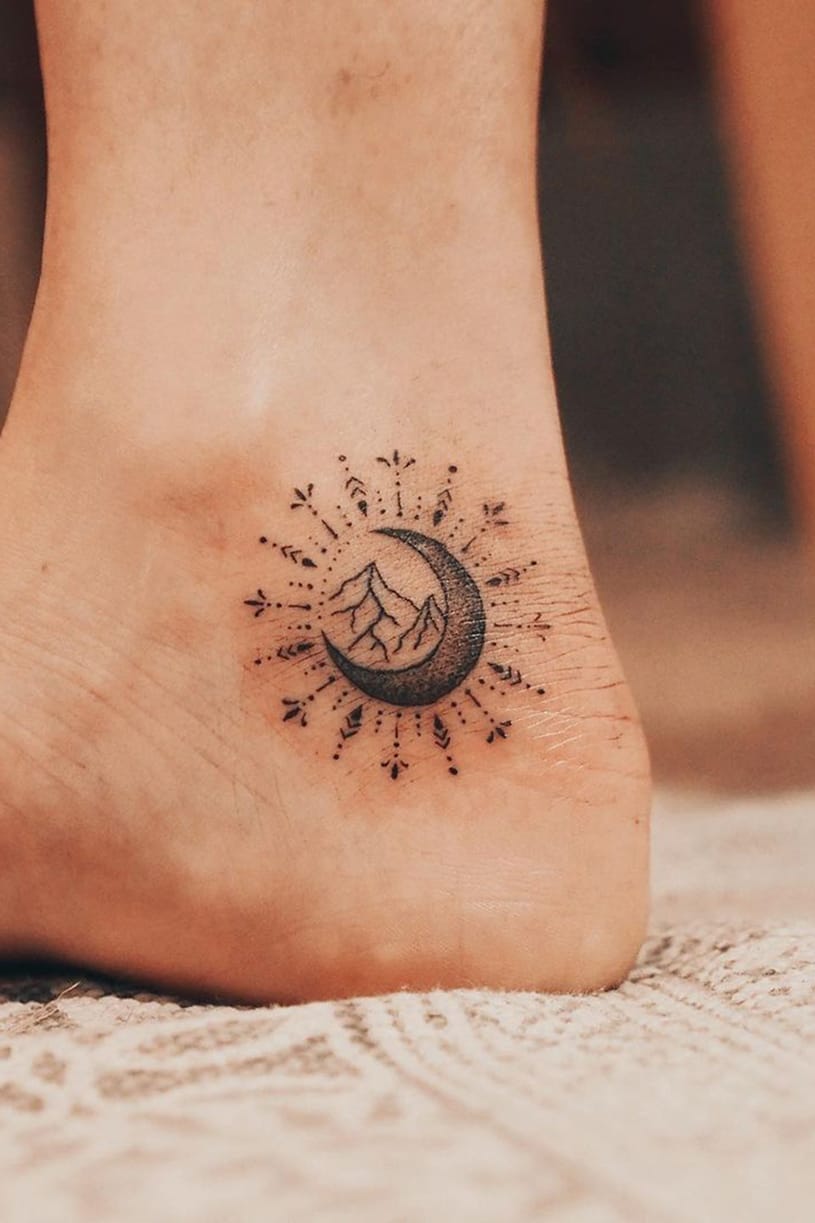 Moon Mountain Tattoo