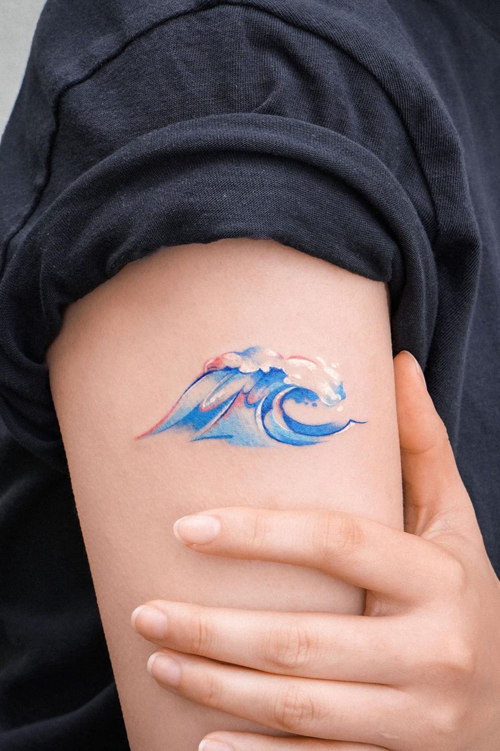 Pastel Wave Tattoo