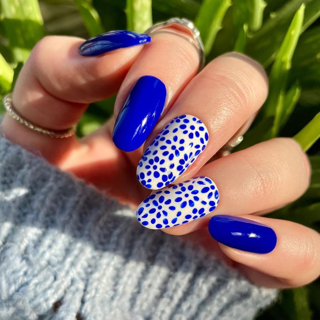 Royal Tea Blue Nails