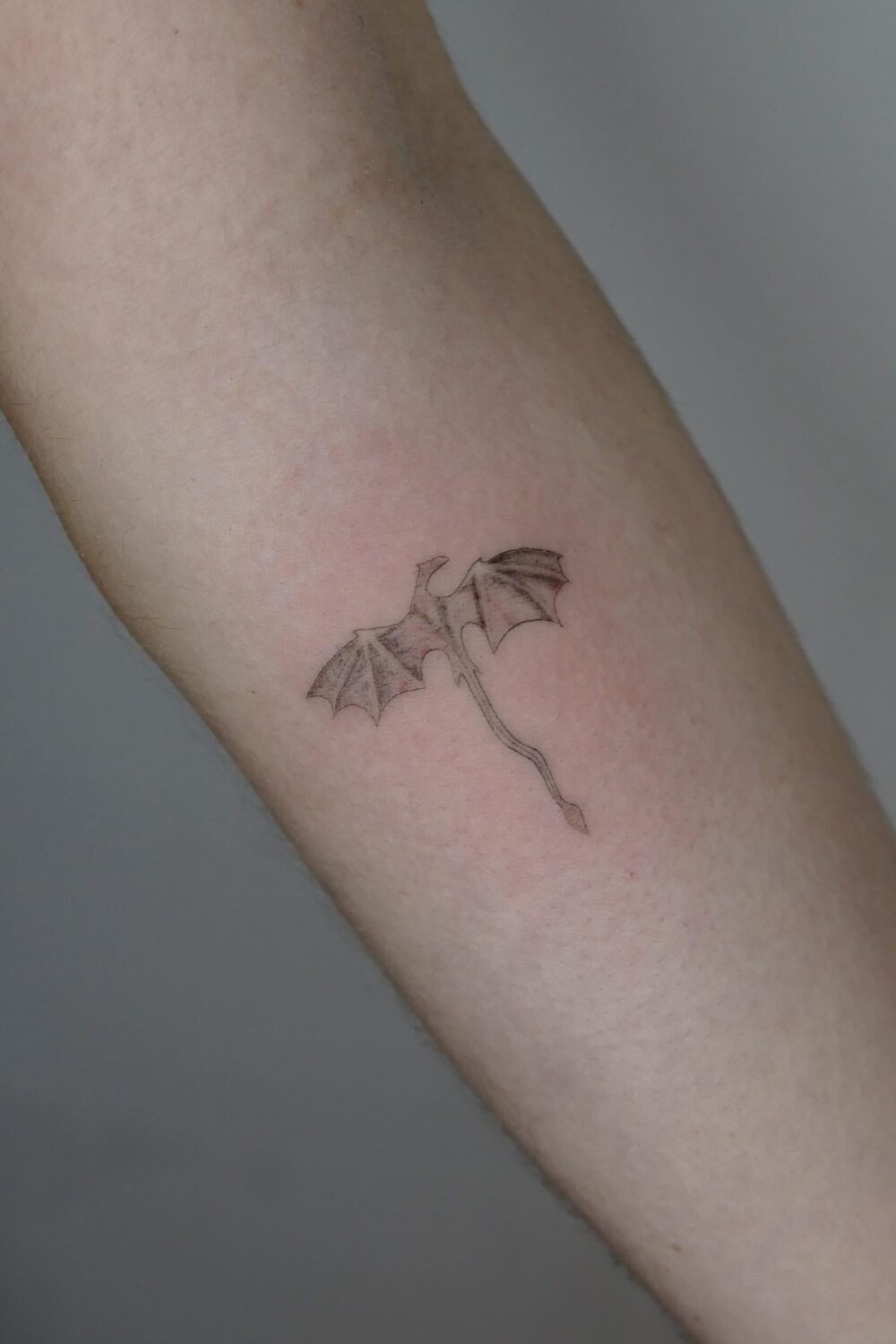 Minimalist Dragon Tattoo