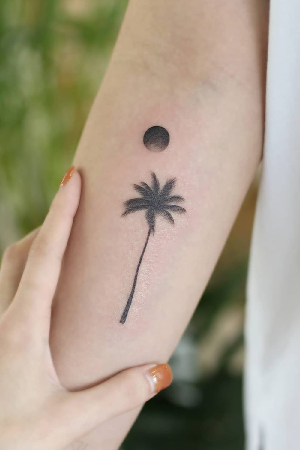 Bold Palm Tree Tattoo