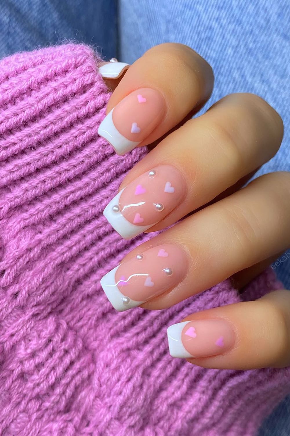 Cute Pearl Nails