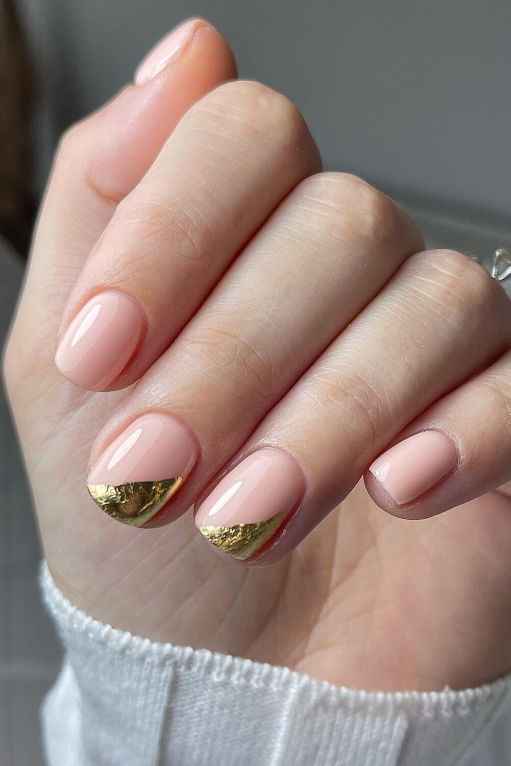 Gold foil nails