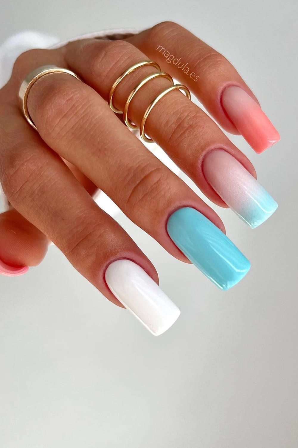 Ombre summer nails