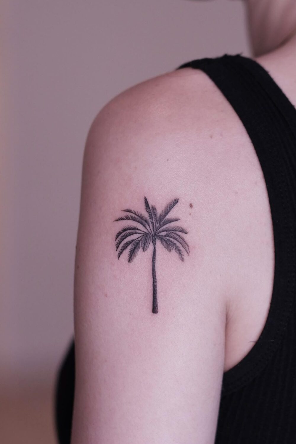 Palm tree tattoo