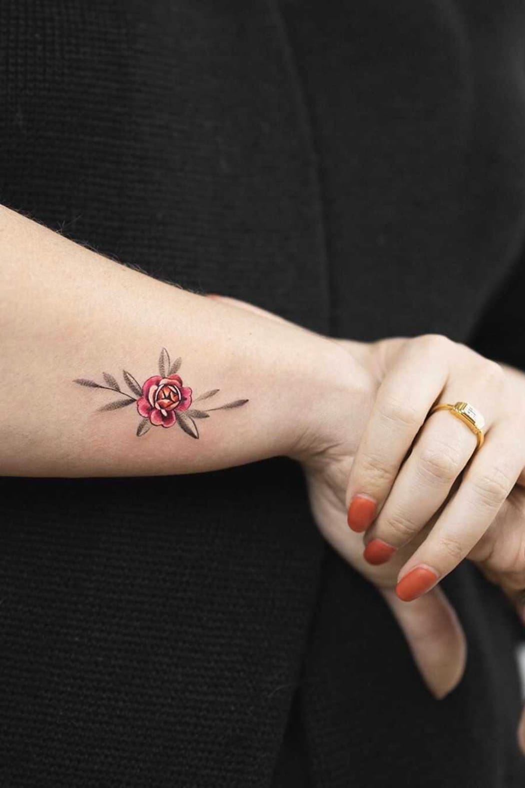 Small Peony tattoo