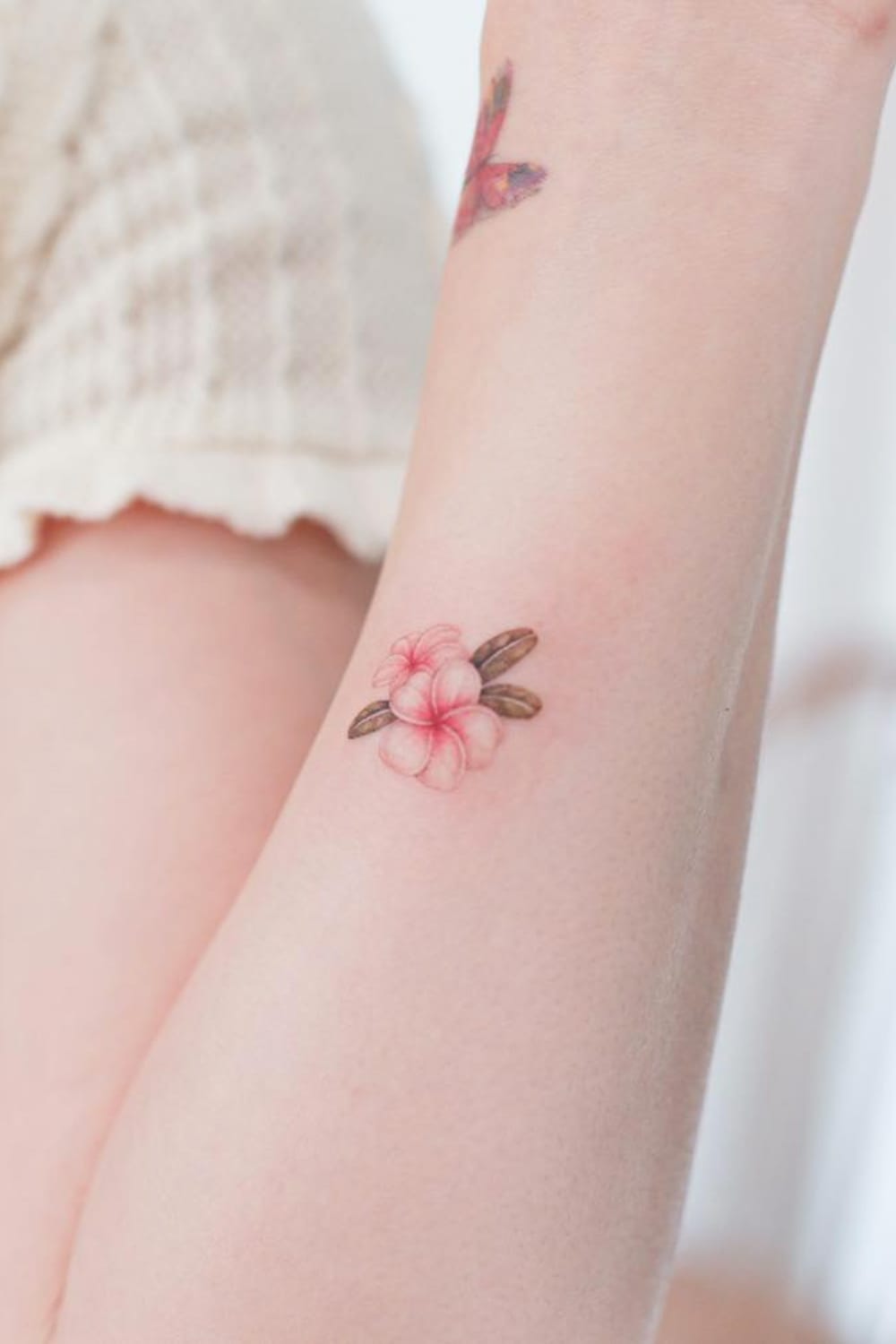 Pastel Small Flower Tattoo
