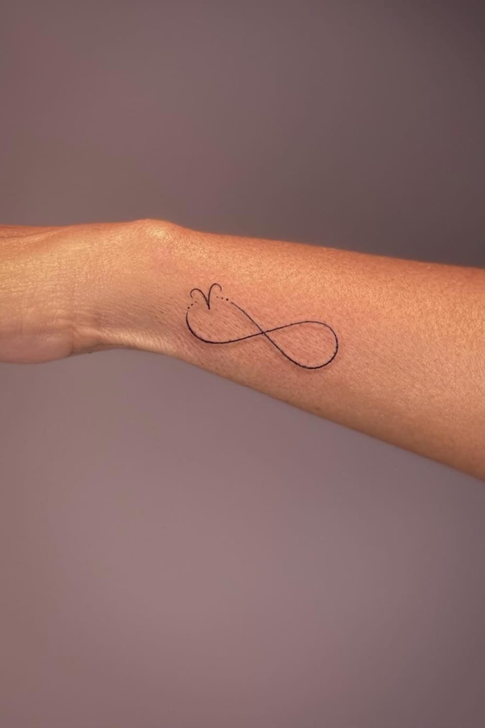 Infinity with Aries Symbol Tattoo