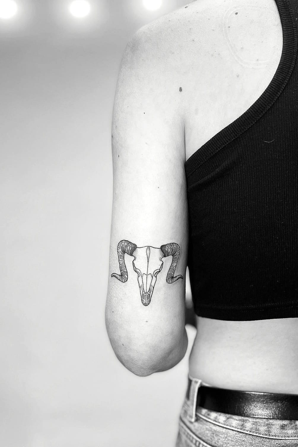 Aries Tattoo on Upper Arm