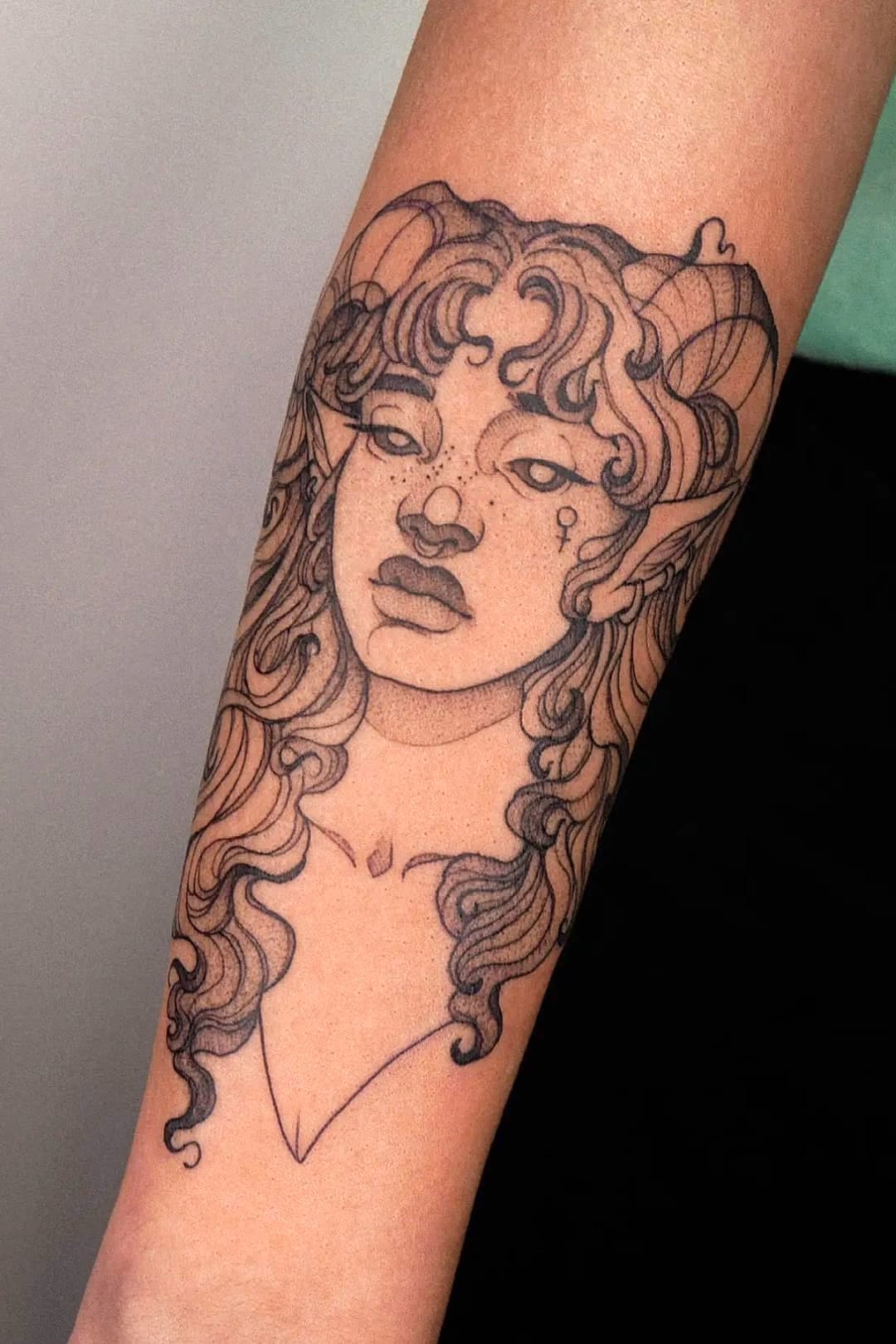 Aries Goddess Tattoo