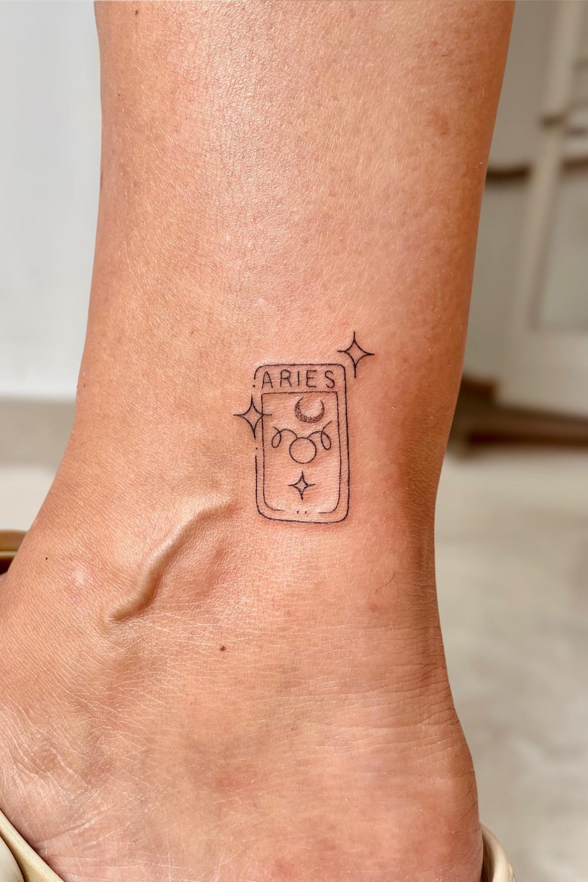 Aries Tarot Card Tattoo