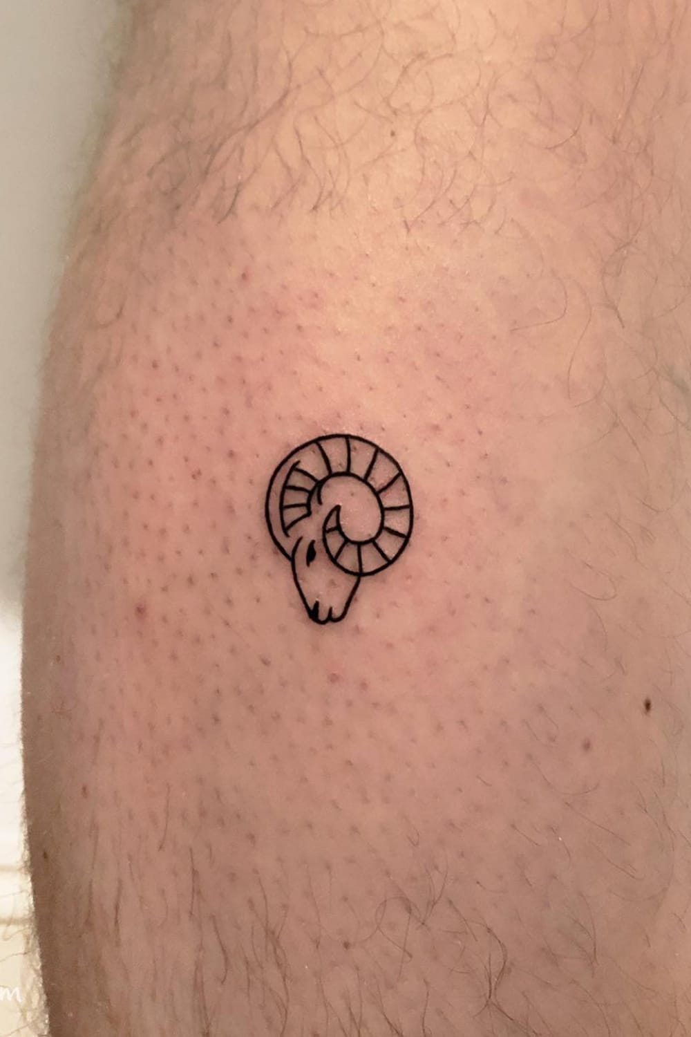 Chic Mini Aries Tattoo