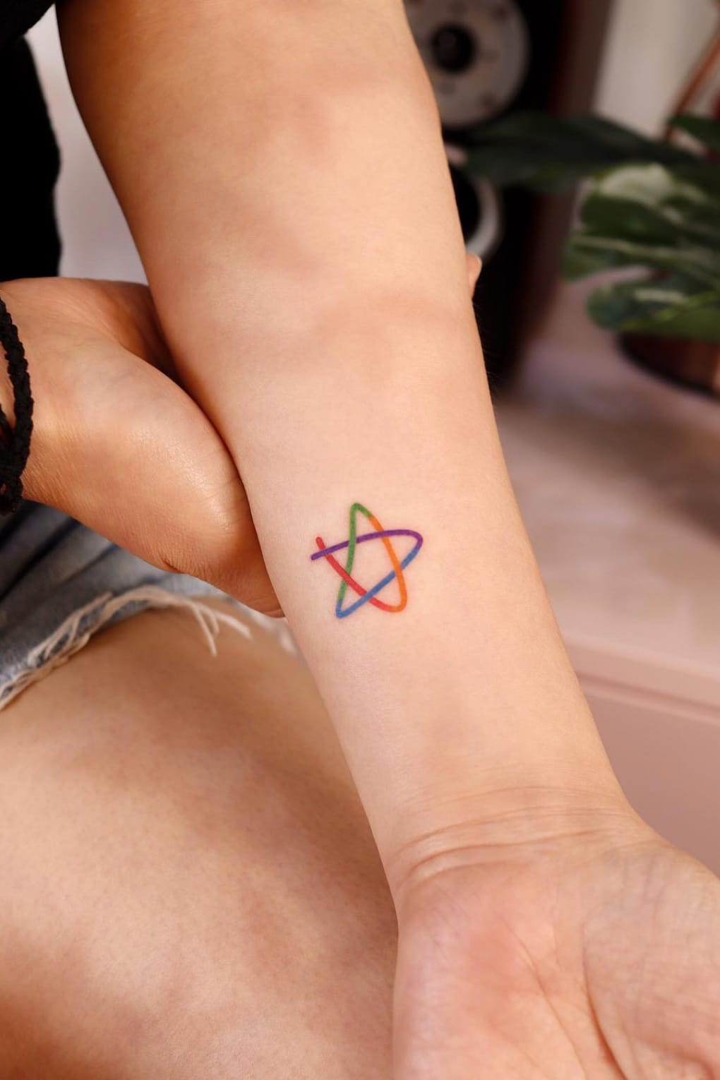 Colorful Star Tattoo