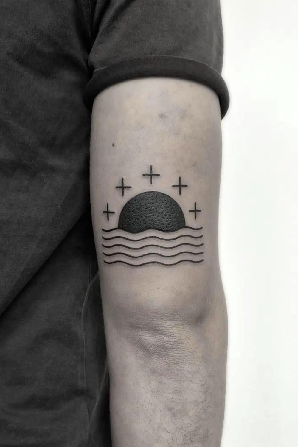 Sun Tattoo For Women
