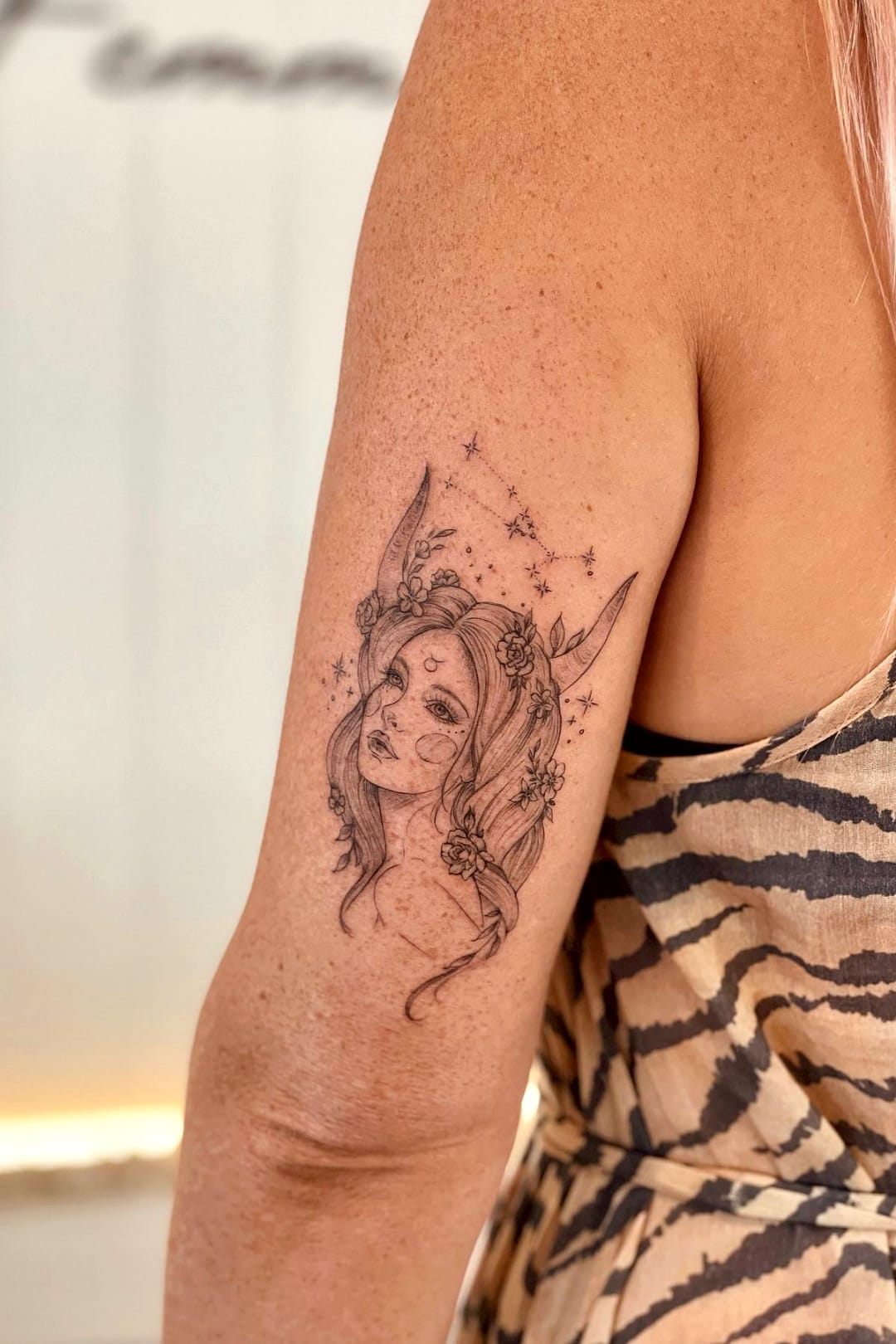 Taurus Goddess Tattoo