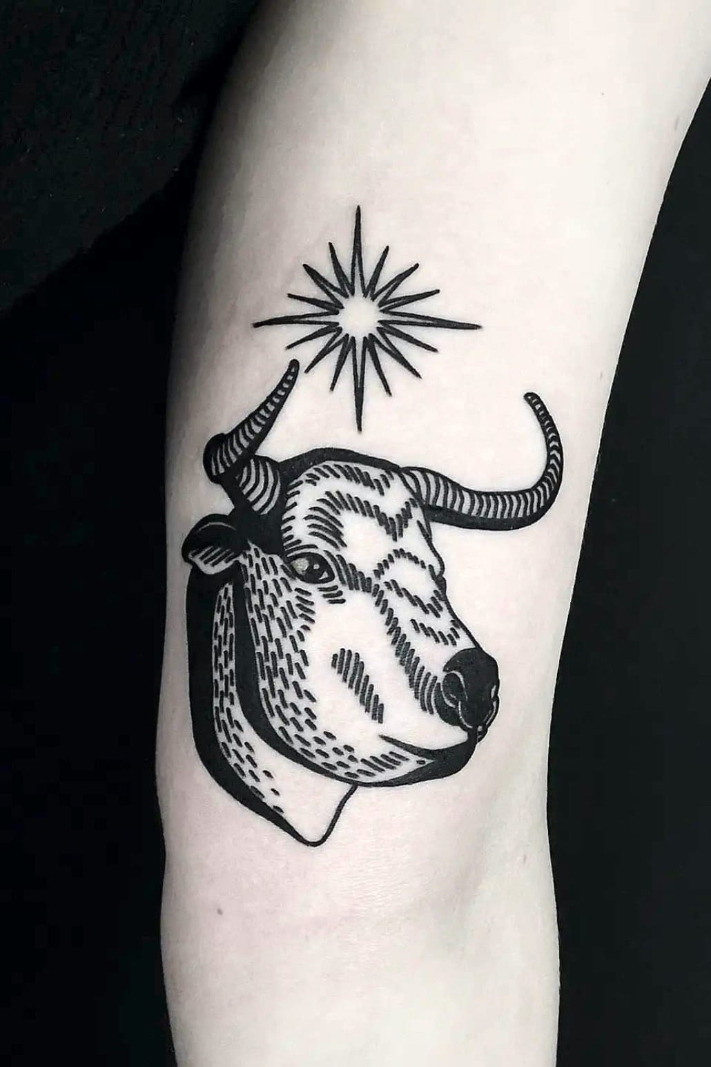 Taurus and Sun Tattoo