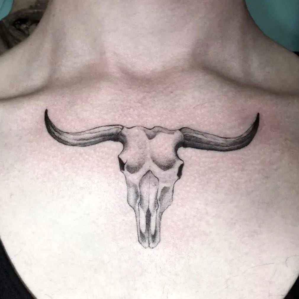 Bull Skull Tattoo