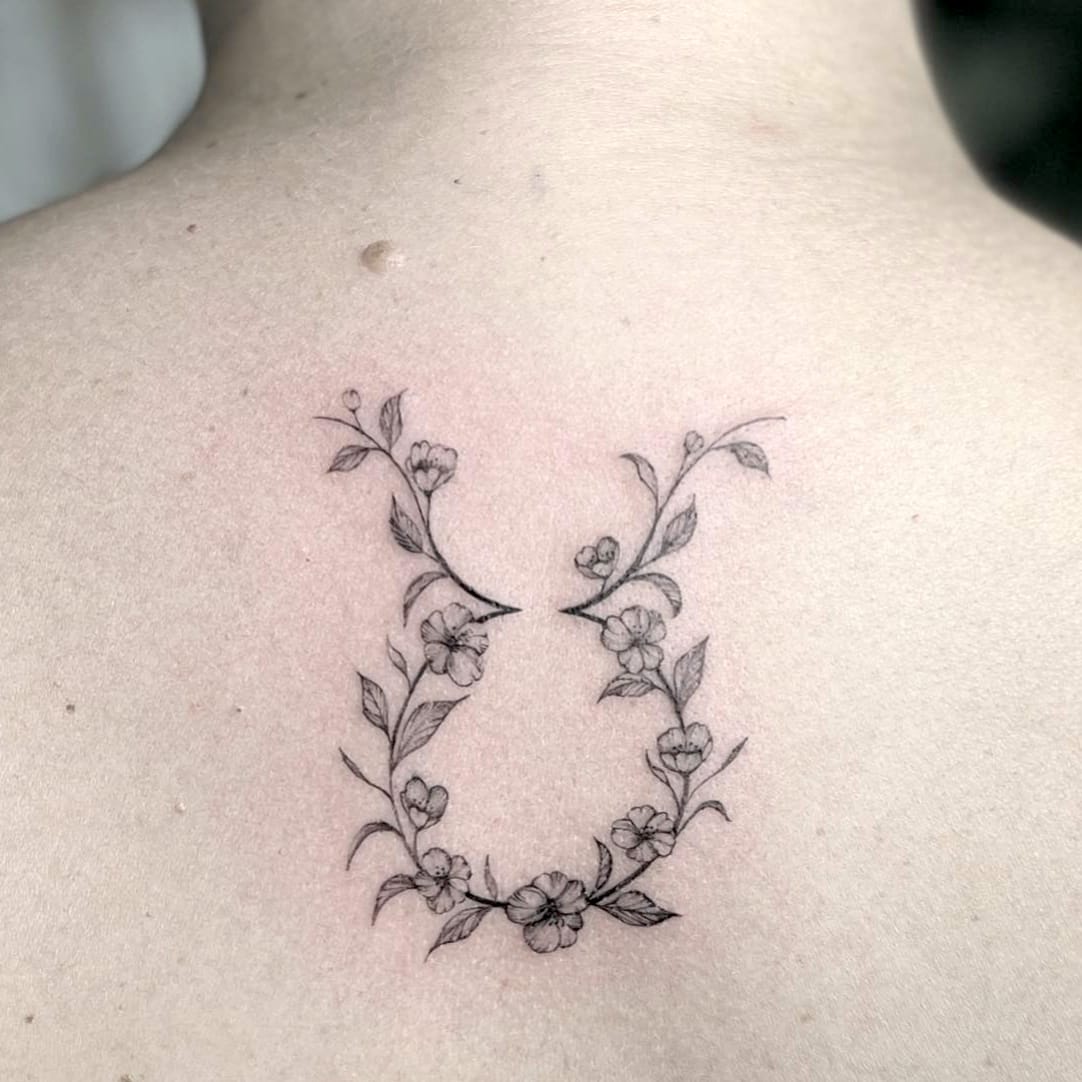 Taurus Tattoo on Back