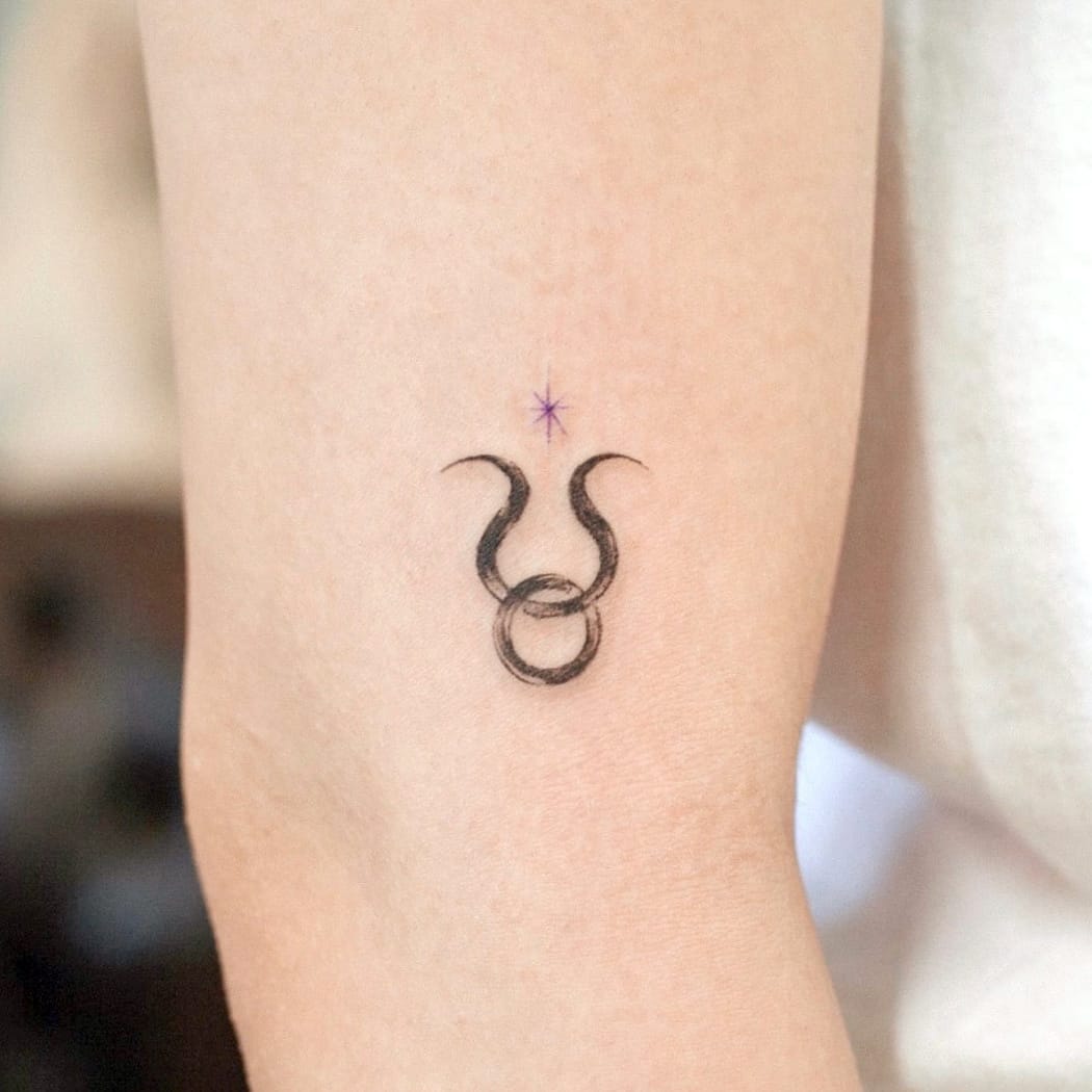 Taurus Symbol Small Tattoo