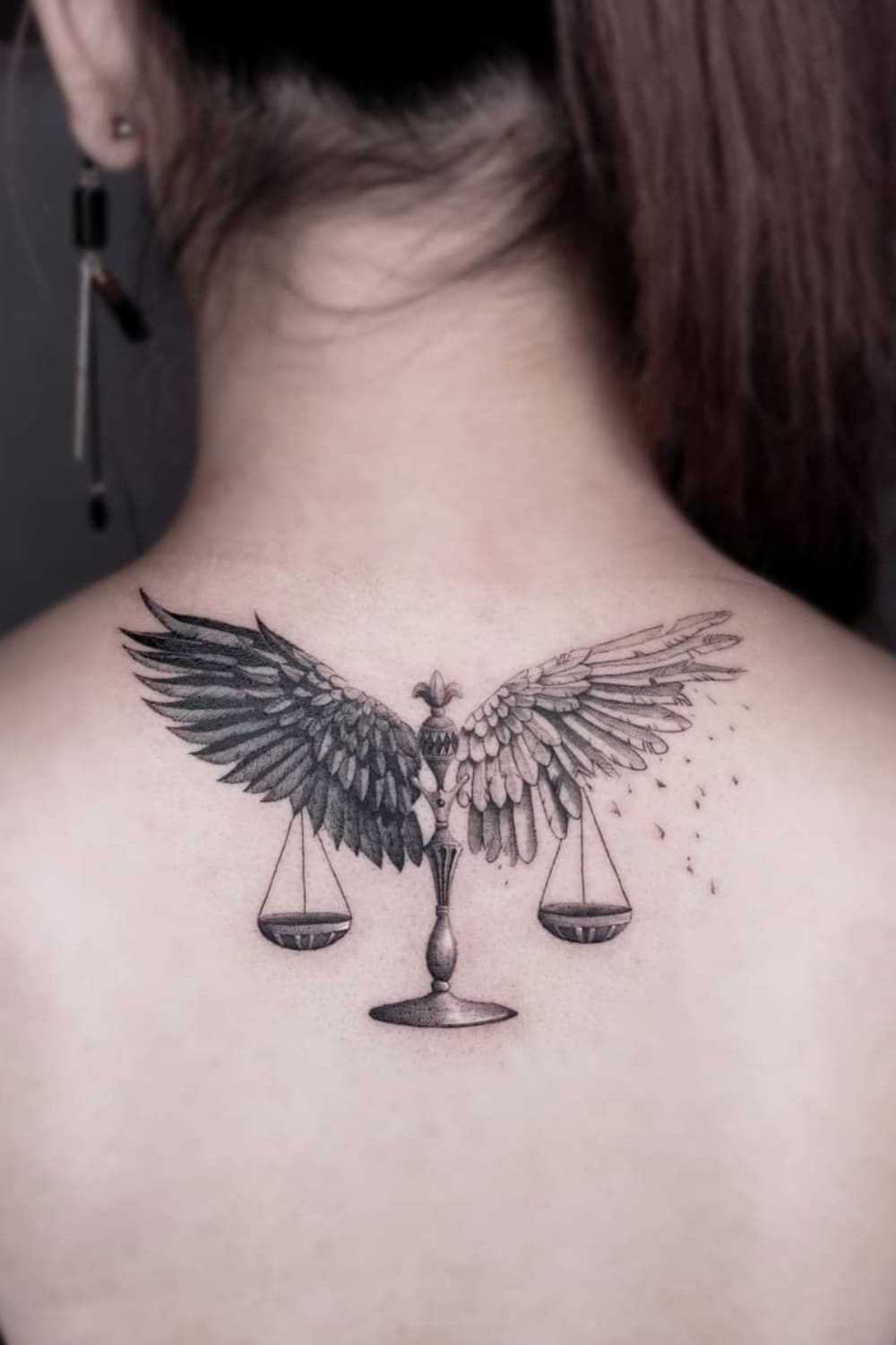 Angel and Demon Libra Tattoo