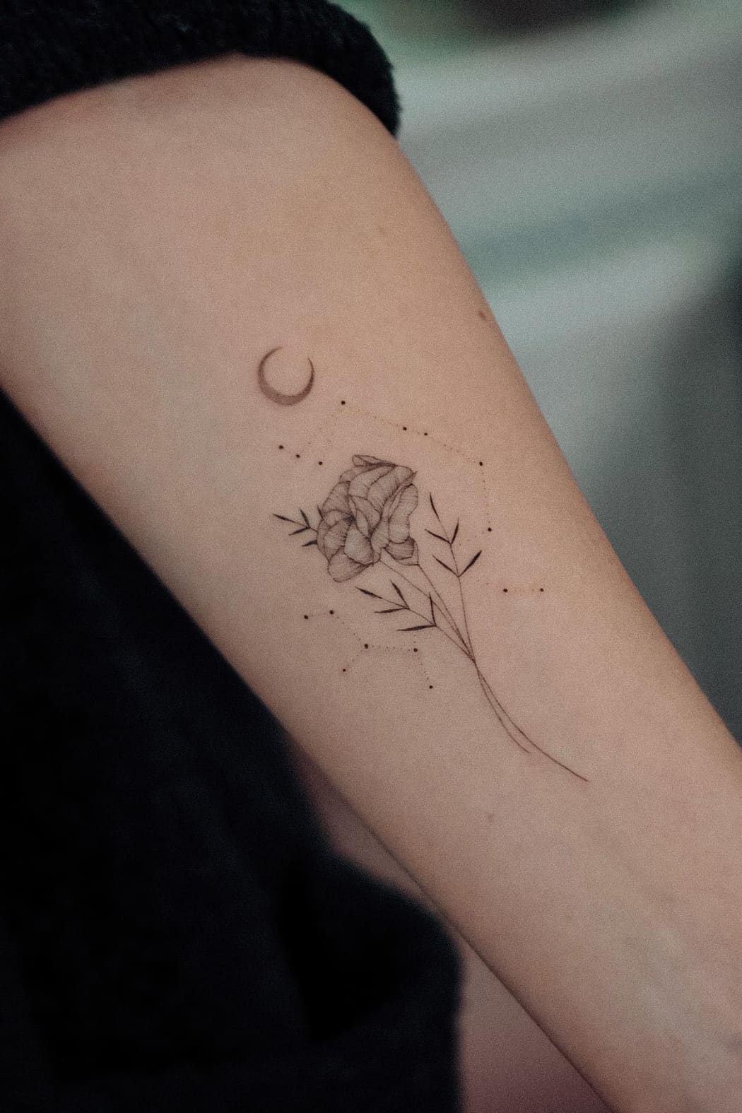 Birth Flower Sagittarius Tattoo