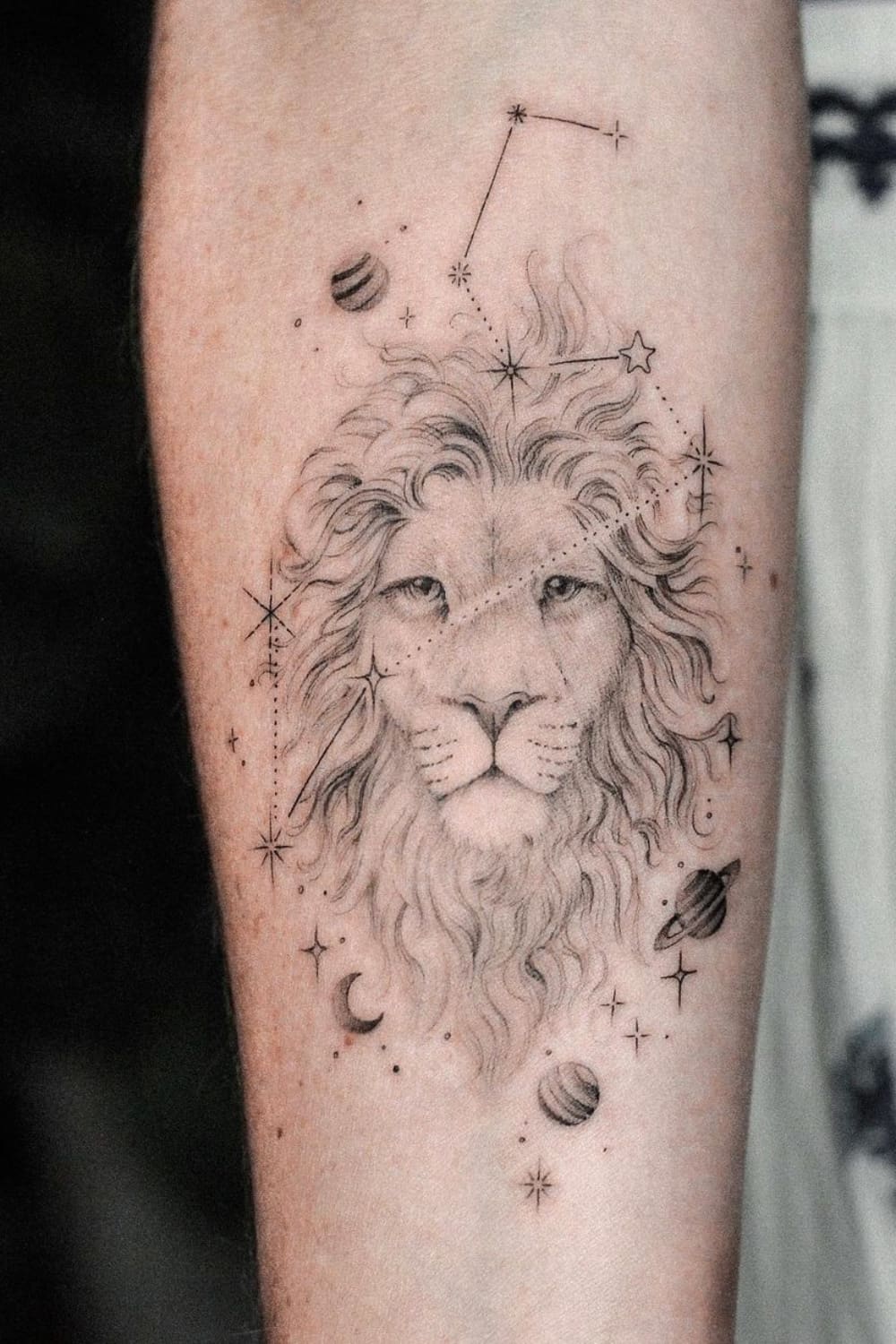 Leo Tattoo on Arm