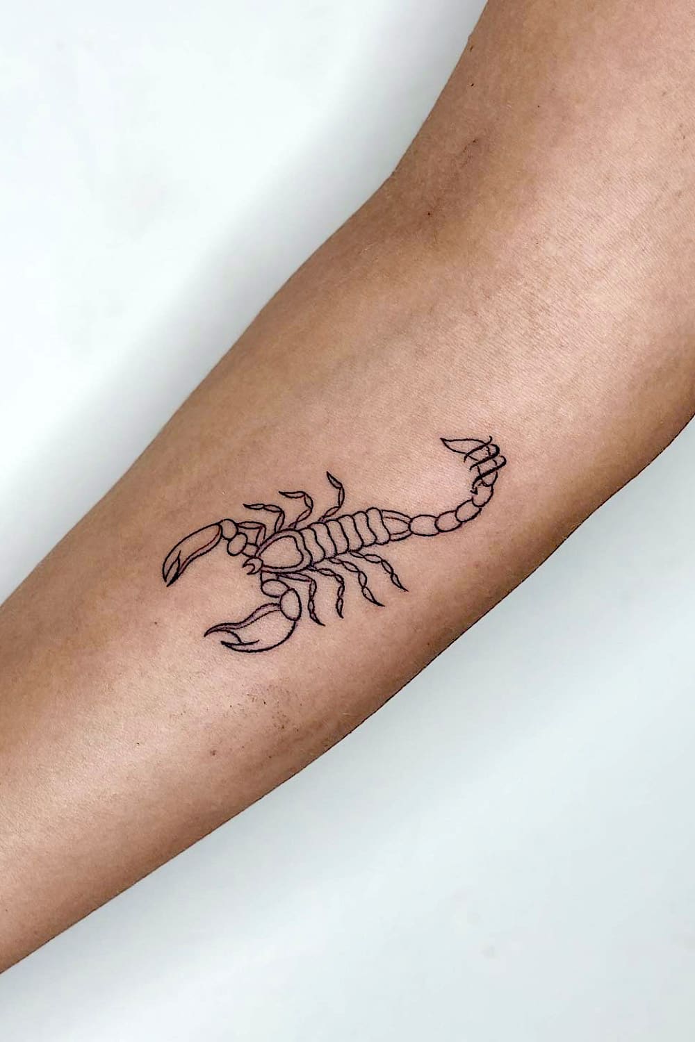 Line Scorpio Tattoo