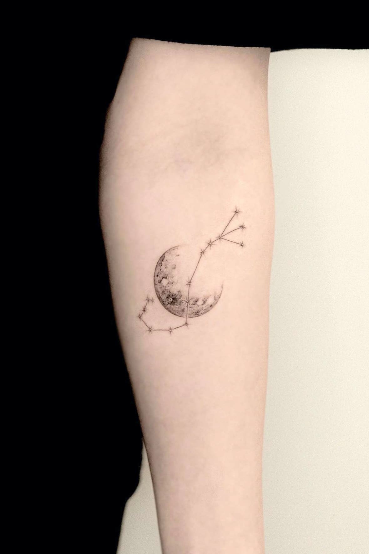 Moon Scorpio Tattoo