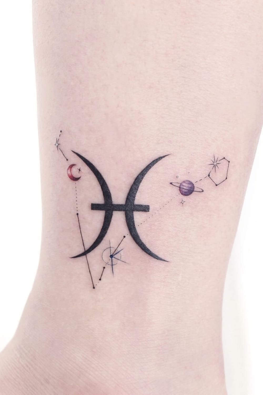 Pisces Symbol Tattoo