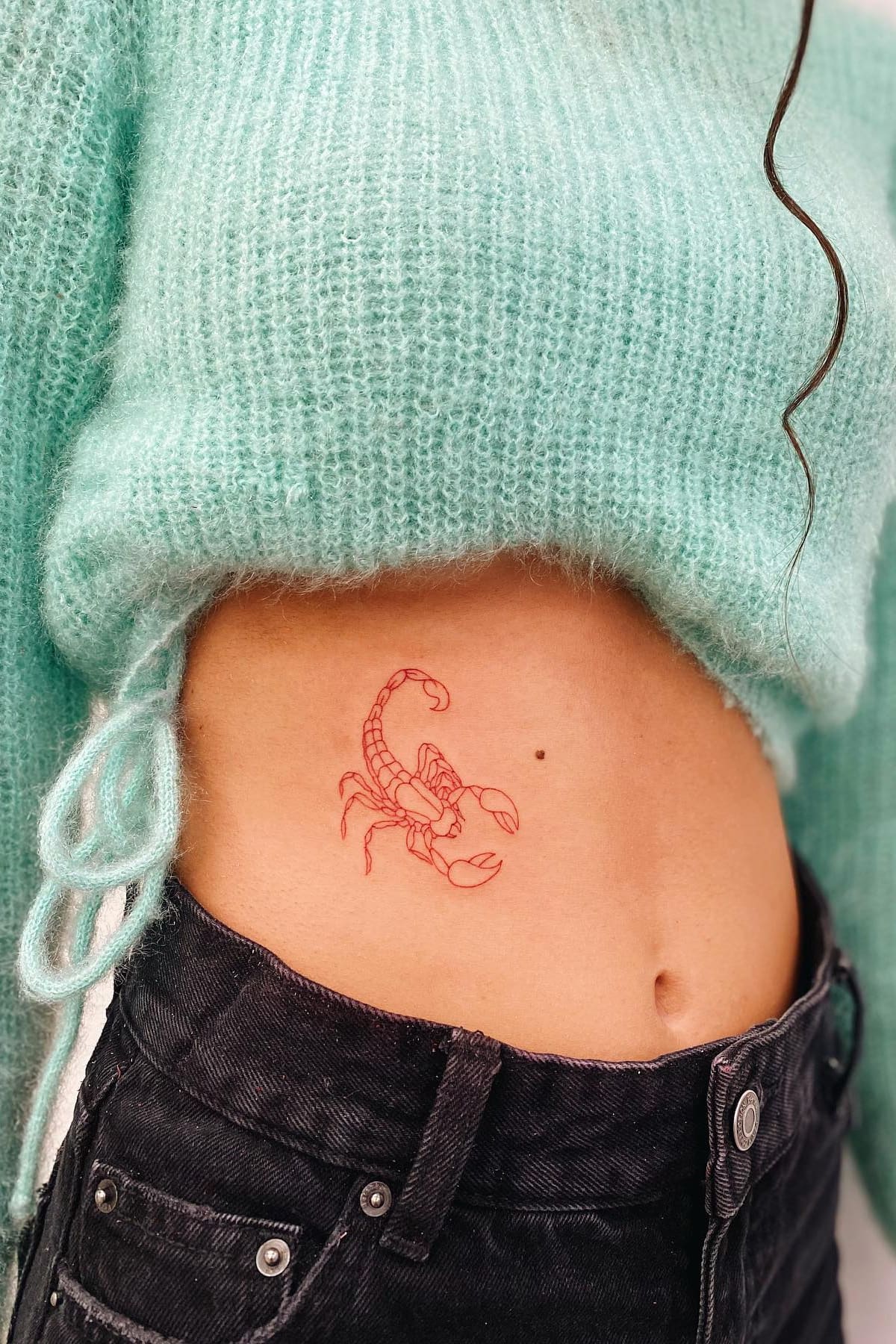 Red Scorpio Tattoo