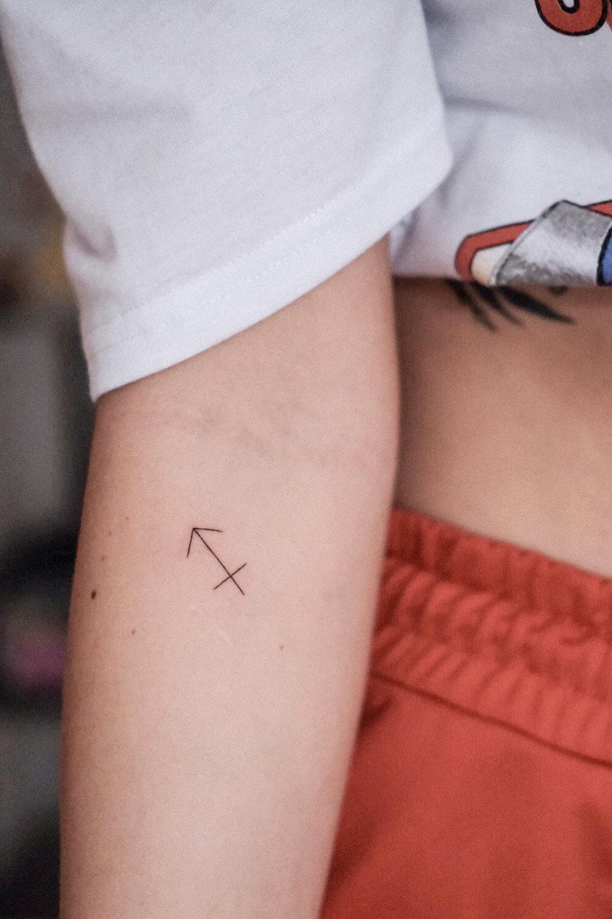 Small Sagittarius Tattoo