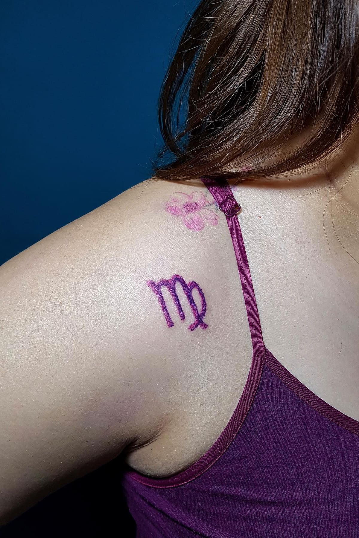 Virgo Tattoo On Shoulder