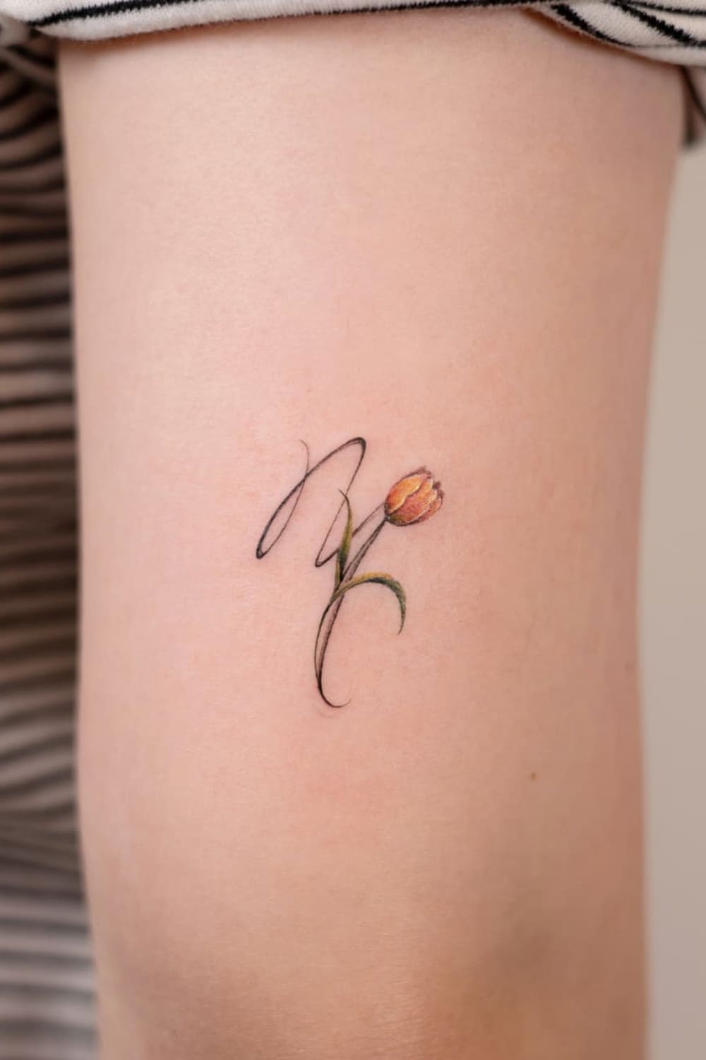 Virgo Tattoo With Flower