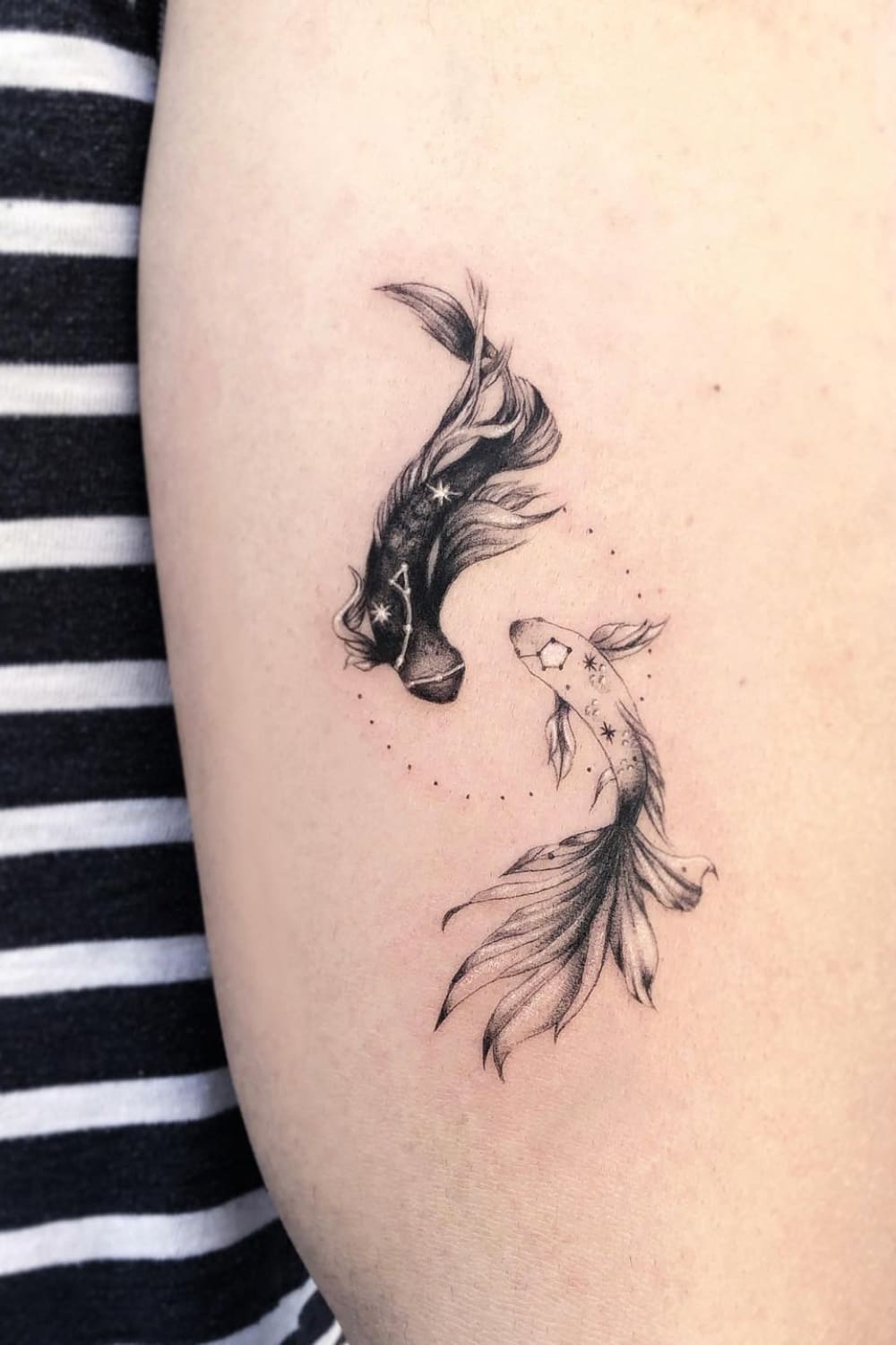 Yin Yang Pisces Tattoo