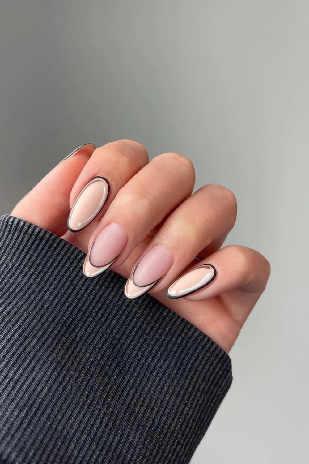 Christmas French Nails