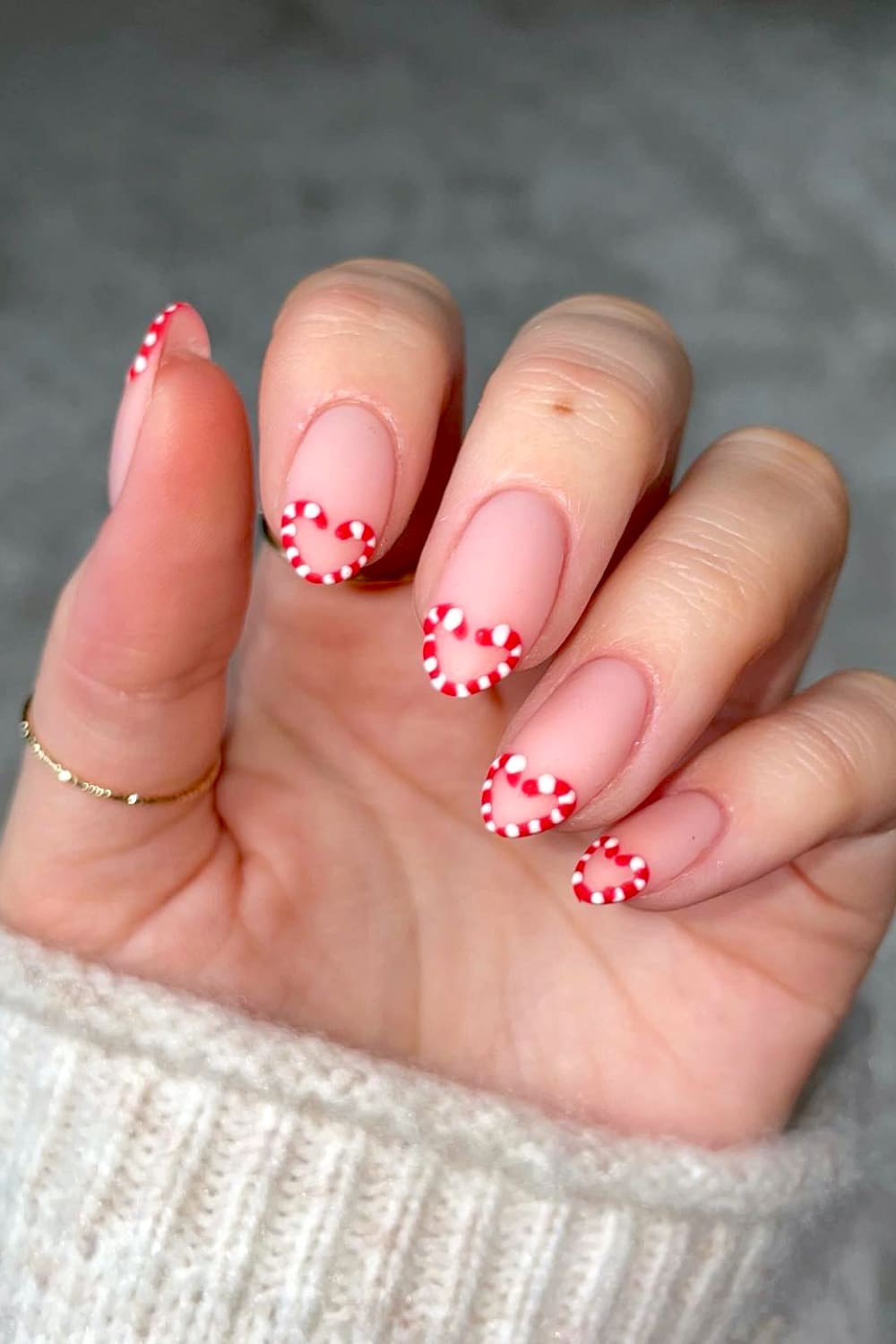 Christmas French Nails