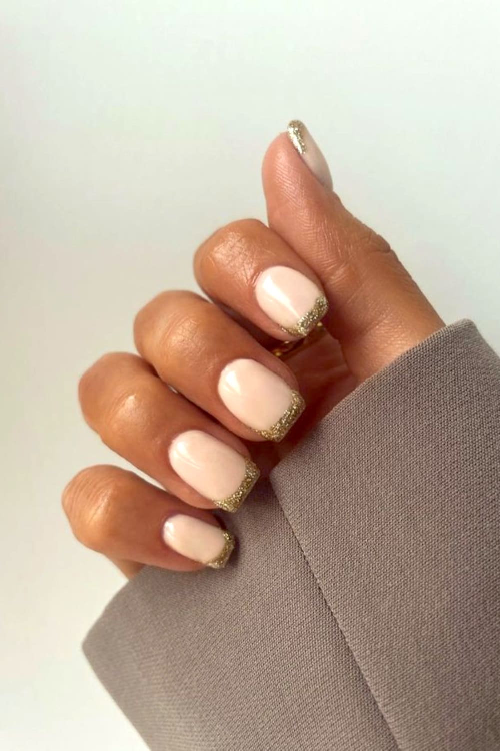 Christmas French Nails