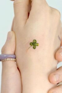 30+ Amazing Four Leaf Clover Tattoo Ideas