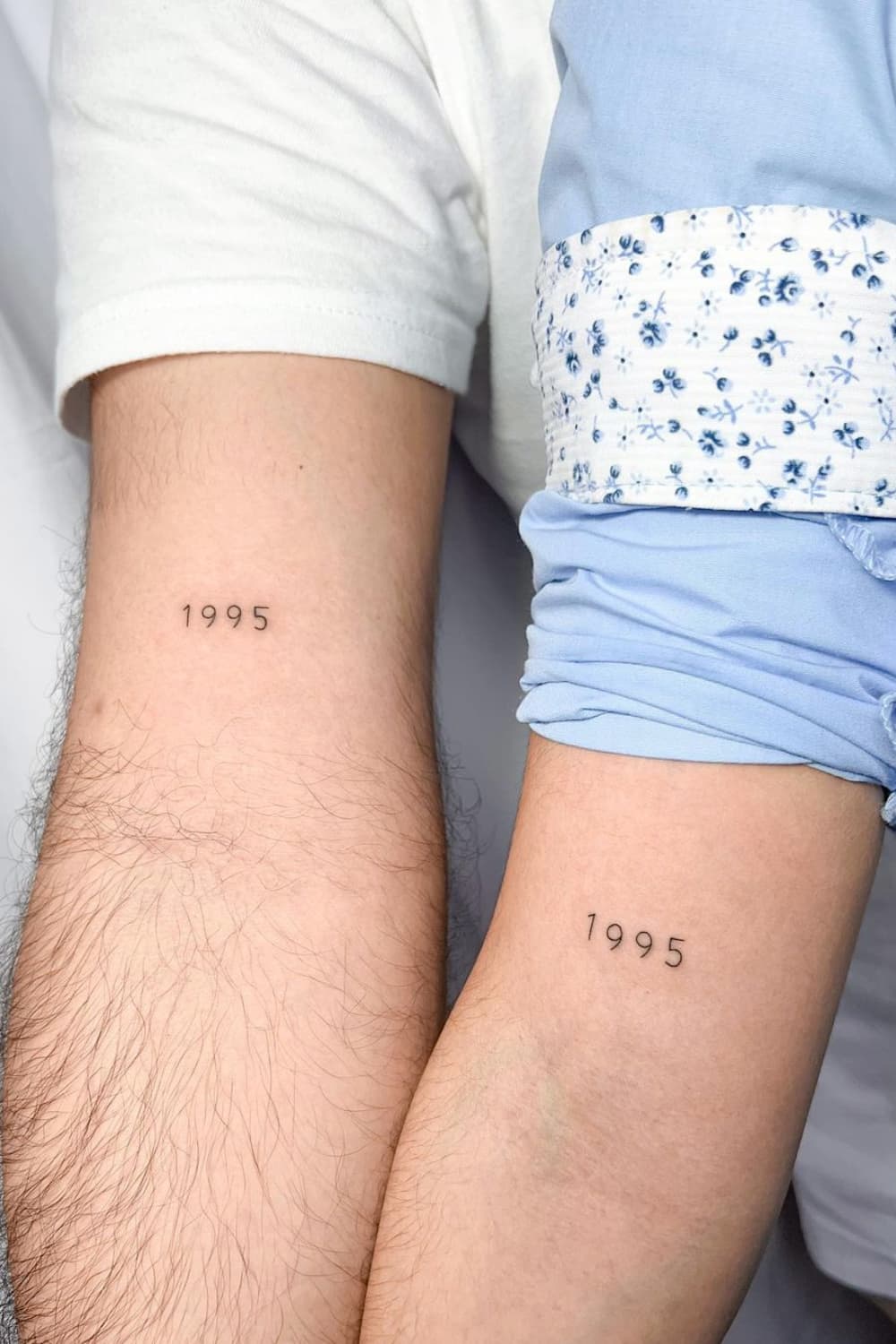Birth Year Matching Tattoo
