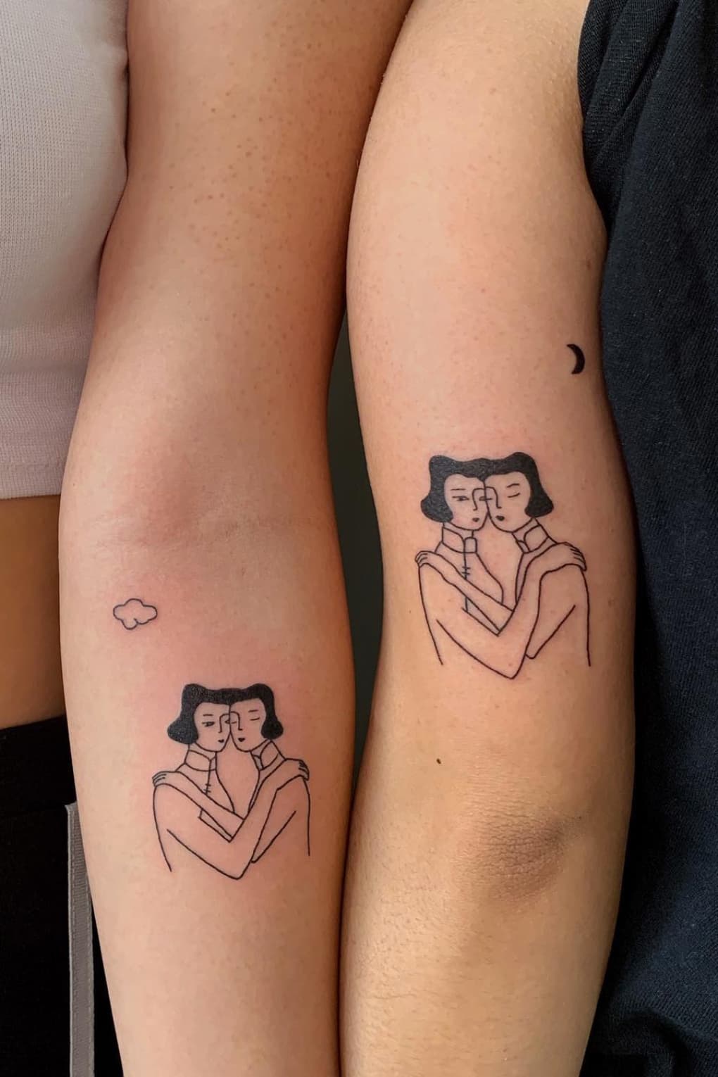 Hug Matching Tattoo