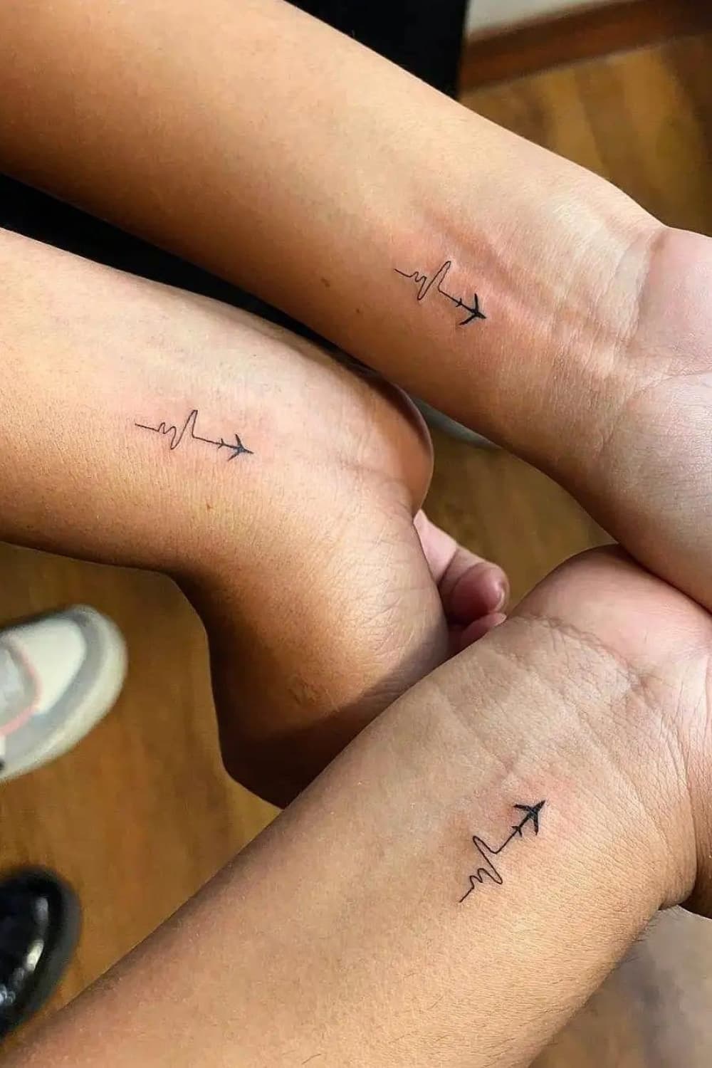 Airplane Matching Tattoo