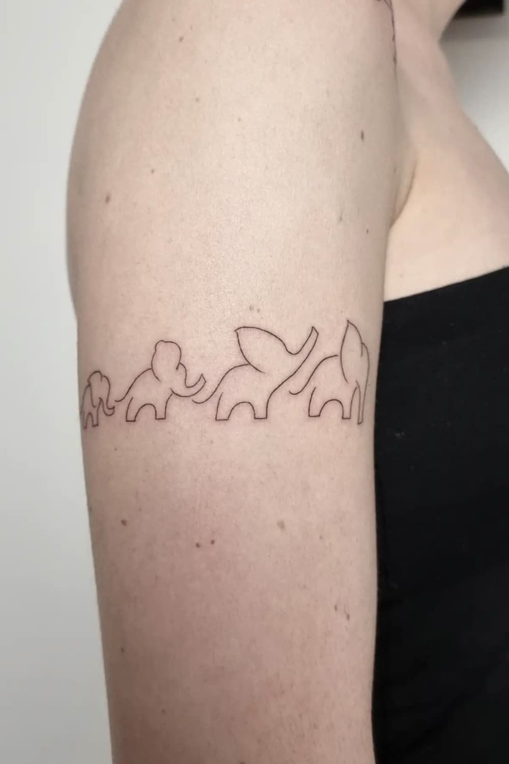Elephant Silhouette Tattoo